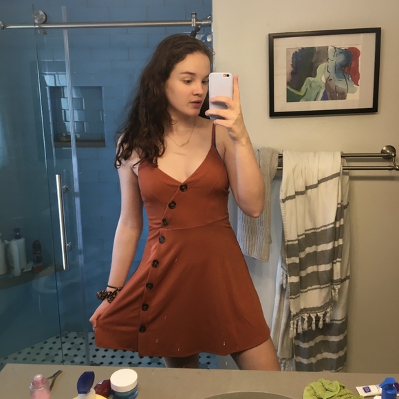 Popular Basics Button Dress - Picture 2 of 2